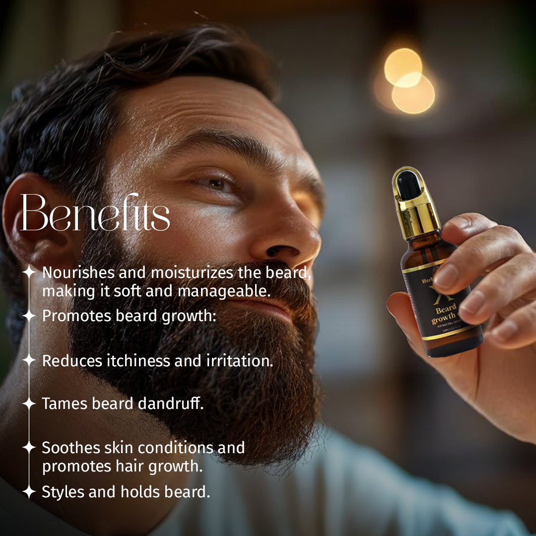 Beard growth oil